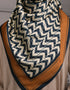 CARYS SQUARE SCARF (NAVY BLUE)